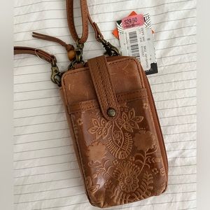 The Sak crossbody wallet/cellphone case, brown